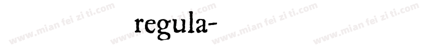 华文圆体 regula字体转换